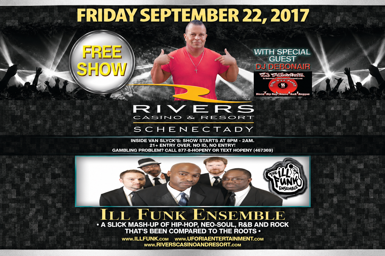 DJ Debonair & The Ill Funk Ensemble — September 22, 2017 | Uforia Entertainment & DJ Debonair